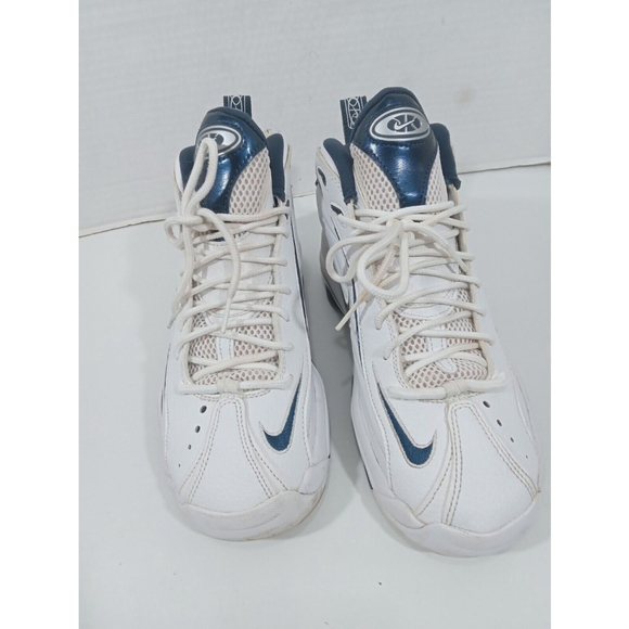 Nike Mens Air Total Max Uptempo Men 9 White Navy Shoes Sneakers SCZ2198-100 - Picture 6 of 16